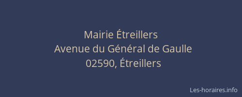 Mairie Étreillers