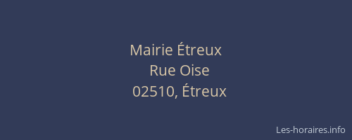 Mairie Étreux