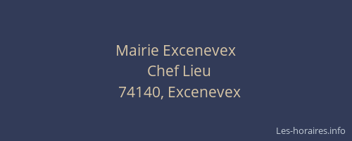Mairie Excenevex