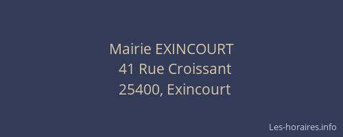Mairie EXINCOURT