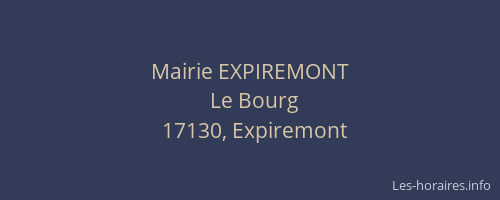 Mairie EXPIREMONT