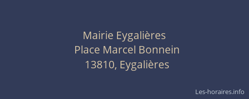 Mairie Eygalières