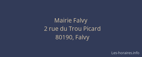Mairie Falvy