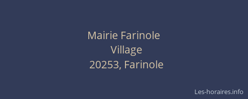 Mairie Farinole