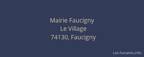 Mairie Faucigny