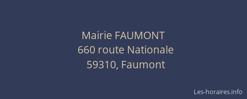 Mairie FAUMONT