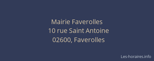 Mairie Faverolles