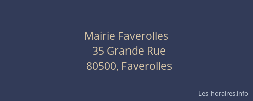 Mairie Faverolles