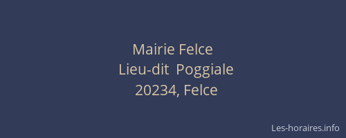 Mairie Felce