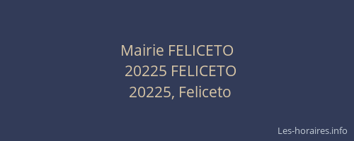 Mairie FELICETO