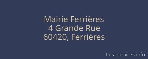 Mairie Ferrières