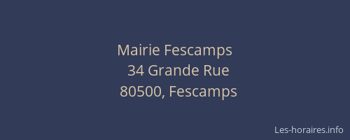 Mairie Fescamps
