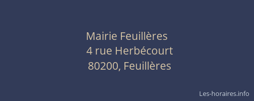 Mairie Feuill&egrave;res