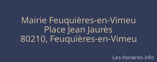 Mairie Feuquières-en-Vimeu