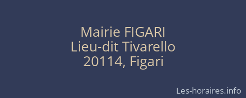 Mairie FIGARI