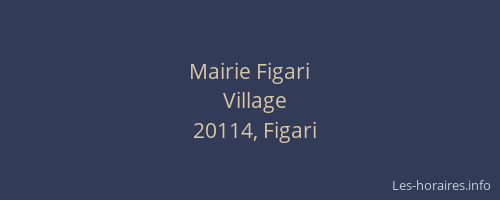 Mairie Figari
