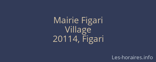Mairie Figari