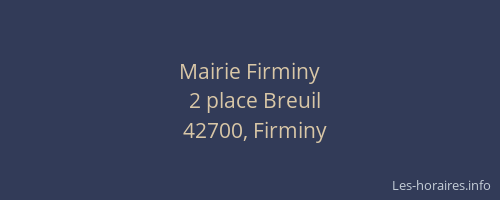 Mairie Firminy
