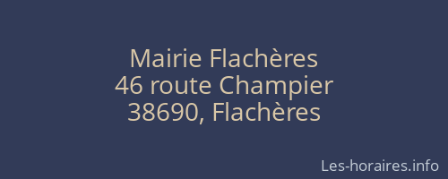 Mairie Flachères