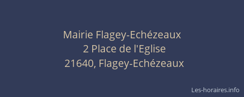 Mairie Flagey-Echézeaux