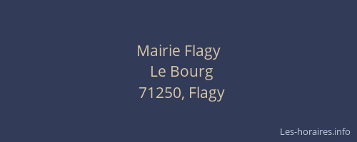 Mairie Flagy