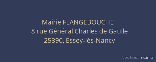 Mairie FLANGEBOUCHE