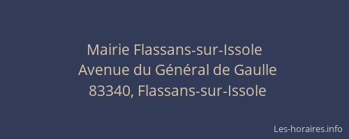 Mairie Flassans-sur-Issole