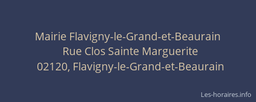 Mairie Flavigny-le-Grand-et-Beaurain