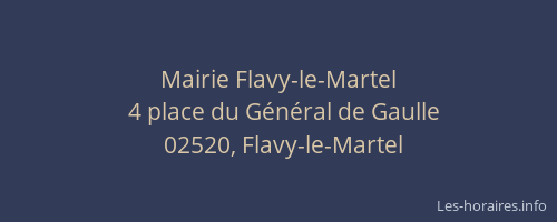 Mairie Flavy-le-Martel