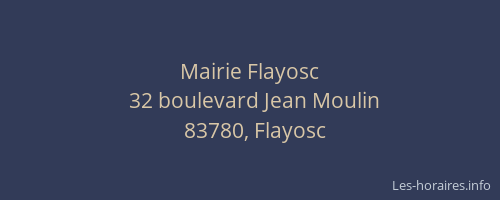Mairie Flayosc