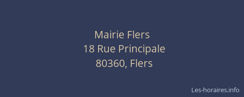 Mairie Flers