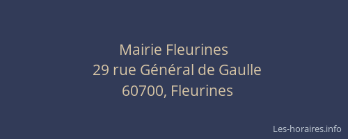 Mairie Fleurines