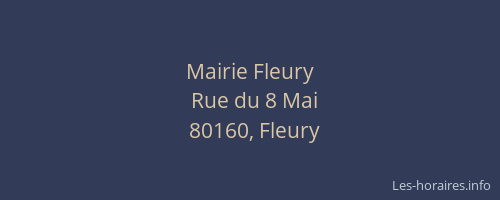 Mairie Fleury