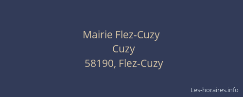 Mairie Flez-Cuzy