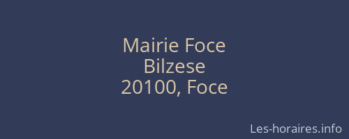 Mairie Foce