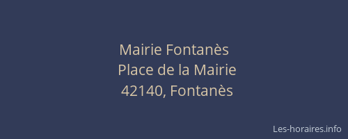Mairie Fontanès