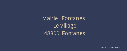Mairie   Fontanes
