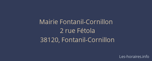 Mairie Fontanil-Cornillon