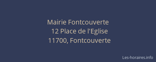 Mairie Fontcouverte