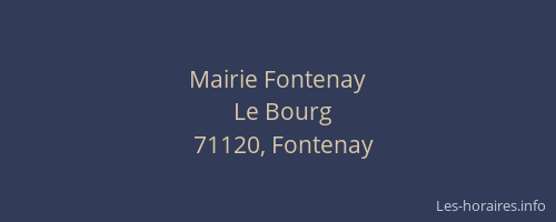 Mairie Fontenay