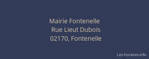 Mairie Fontenelle
