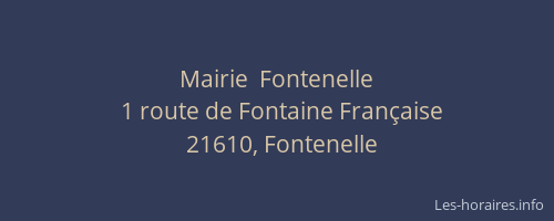 Mairie  Fontenelle