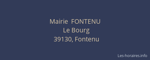 Mairie  FONTENU