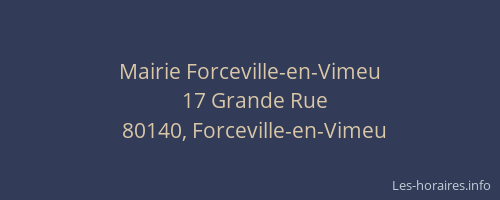 Mairie Forceville-en-Vimeu