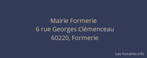 Mairie Formerie