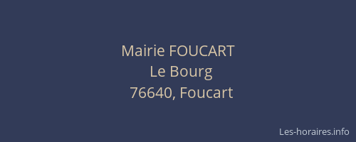 Mairie FOUCART