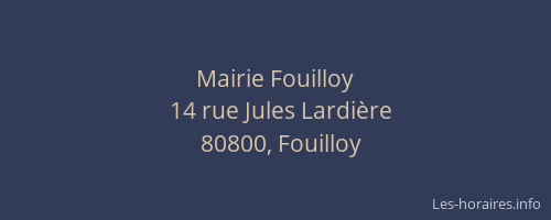 Mairie Fouilloy