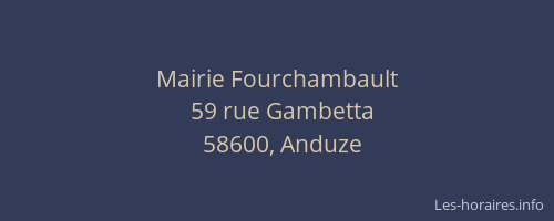 Mairie Fourchambault