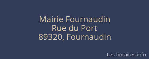 Mairie Fournaudin