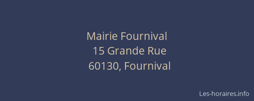 Mairie Fournival